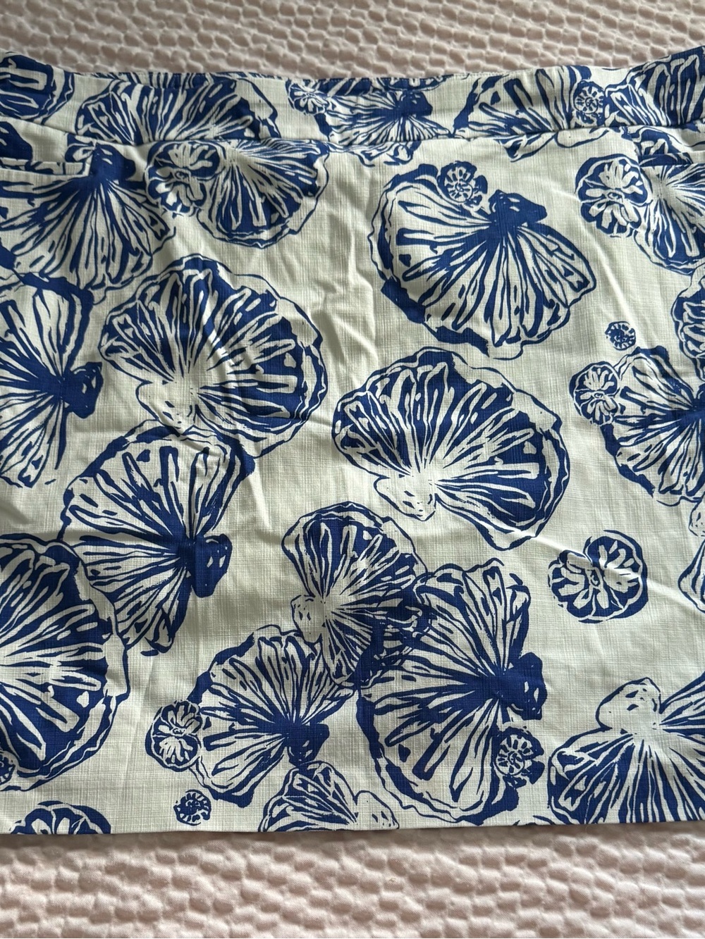 Chico's White and Blue Floral Skort